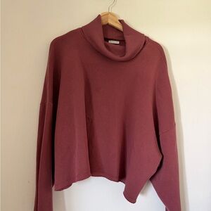 American Eagle Outfitters Cowl Neck Sweater - Mauve